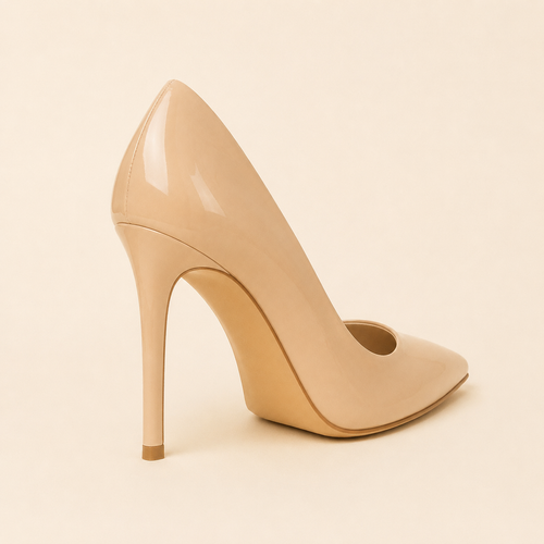 Aurelia Nude Stiletto alternate rear three-quarter view