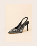 Celeste Crystal Slingback — Black — view 1