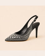 Celeste Crystal Slingback — Black — view 2