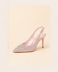 Celeste Crystal Slingback — Blush — view 1