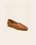 Sienna Woven Flat in Tan