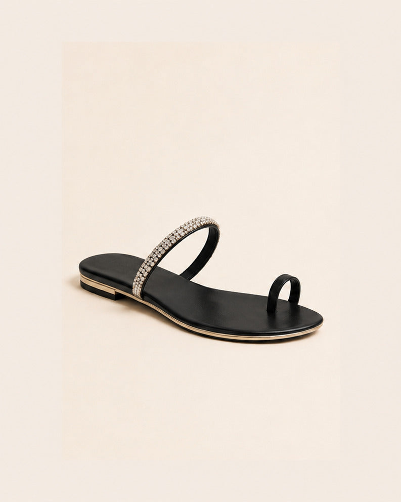 Luna Crystal Toe-Loop — Black — view 1