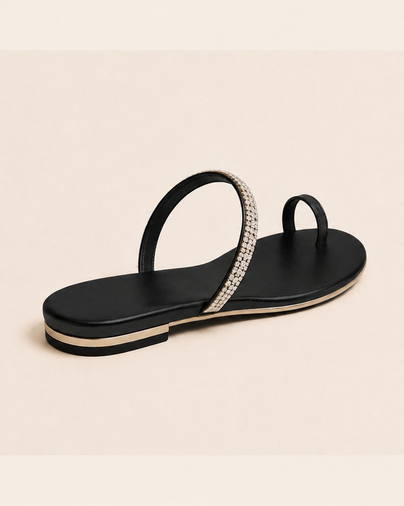Luna Crystal Toe-Loop — Black — view 2