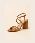 Noir Strappy Block Heel — Camel — view 1