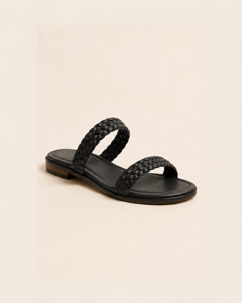 Sahara Braided Sandal — Black — view 1