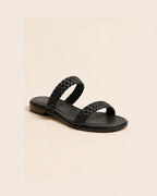 Sahara Braided Sandal — Black — view 1
