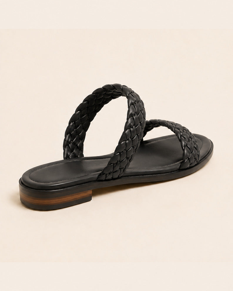 Sahara Braided Sandal — Black — view 2