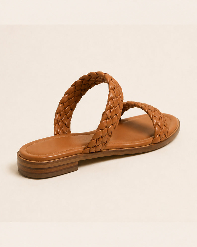 Sahara Braided Sandal — Caramel — view 2