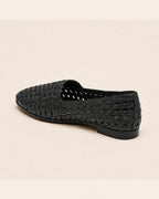 Sienna Woven Flat — Black — view 2